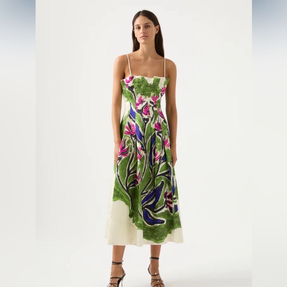 Aje Paradiso Midi Dress